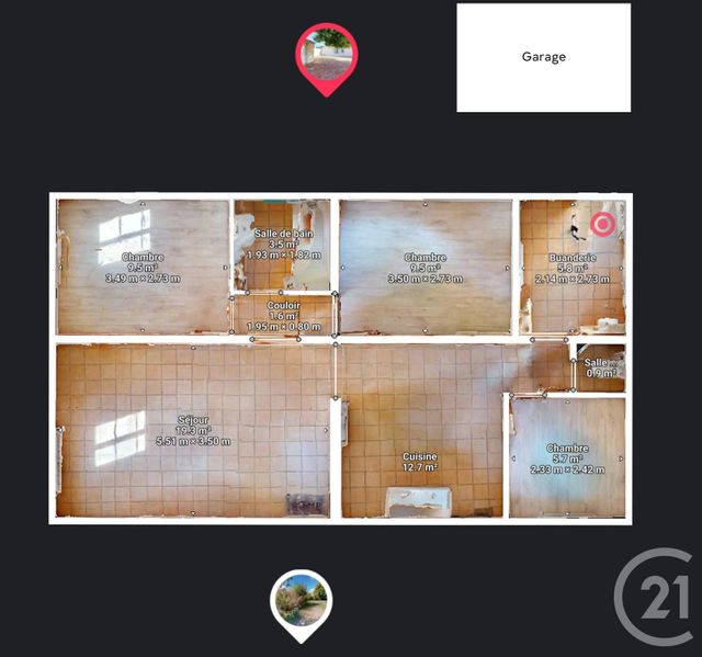 Afficher la photo en grand maison à vendre - 4 pièces - 67.12 m2 - ST BENOIST SUR MER - 85 - PAYS-DE-LOIRE - Century 21 Côte De Lumière